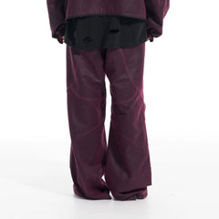 VANN VALRENCE Structured Panel Pleated-Knee Pants