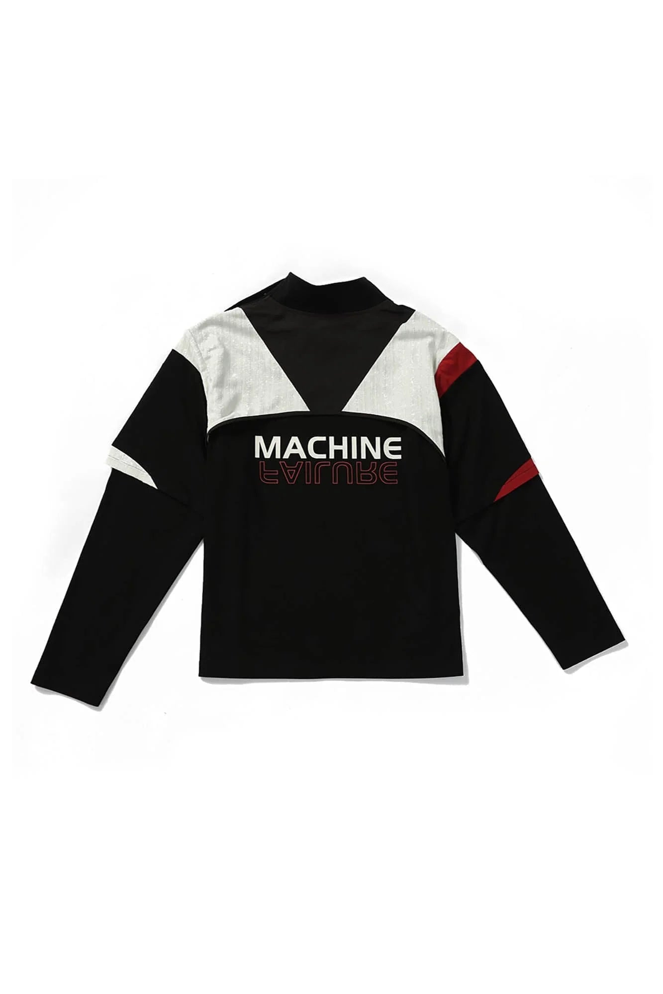 ERROR CODE ROBOT Button-Seam Contrast Detachable-Sleeve Tee