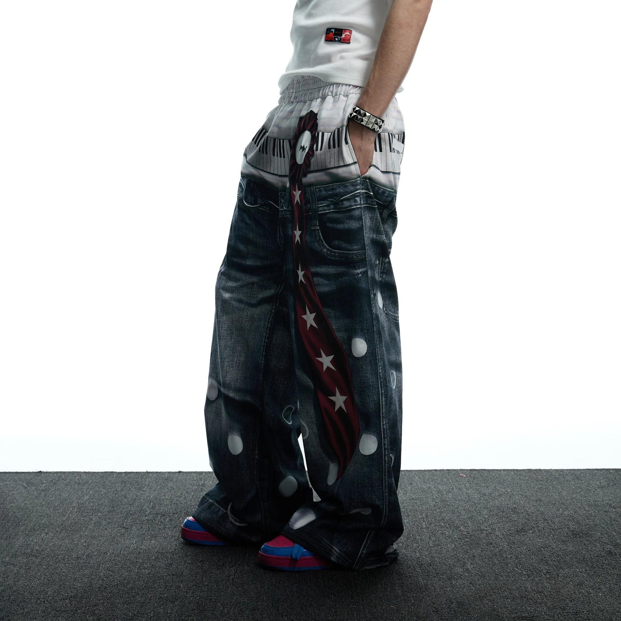 DND4DES Playful Print Baggy Trousers