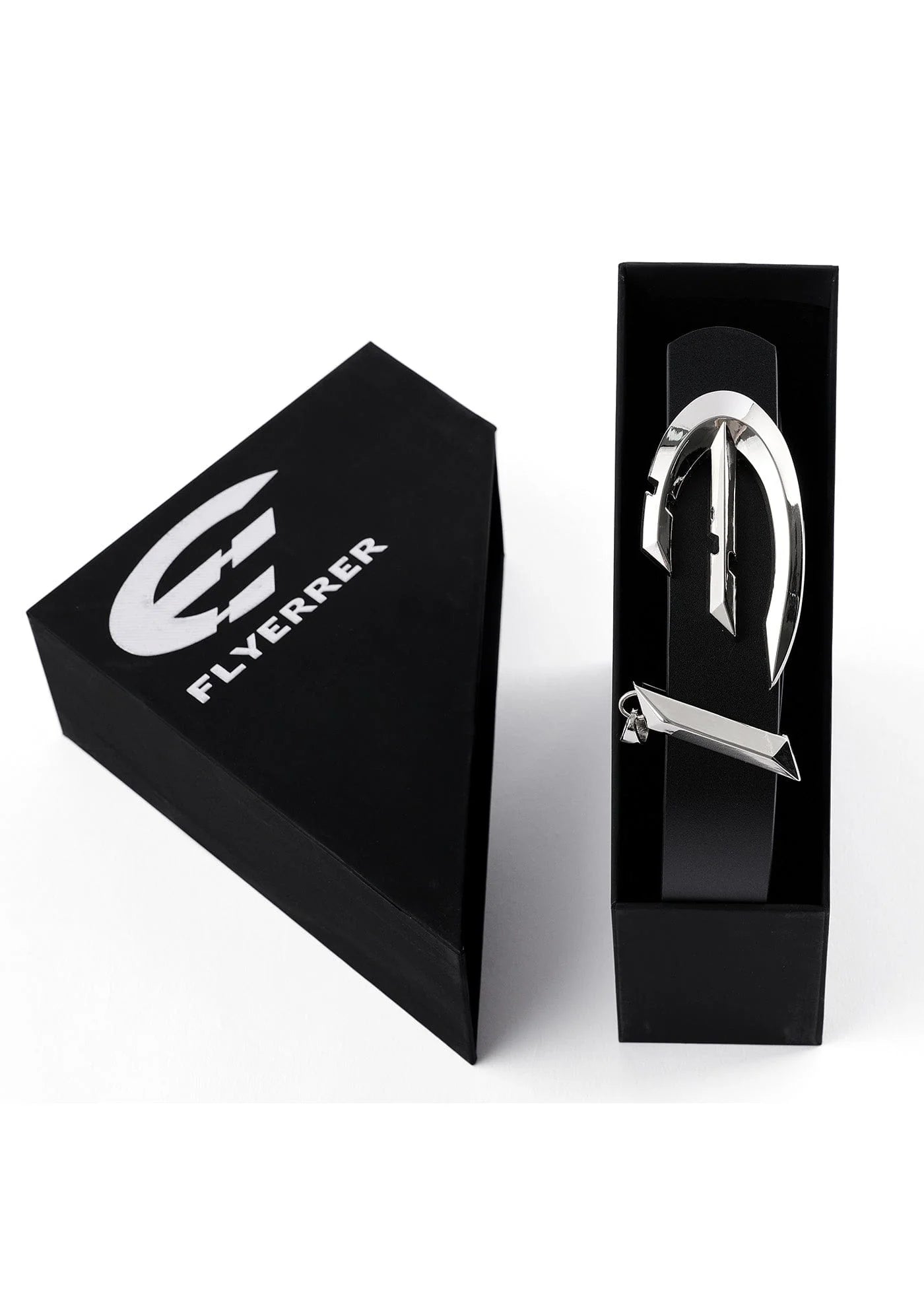 FLYERRER Metal Claw Buckle Leather Belt