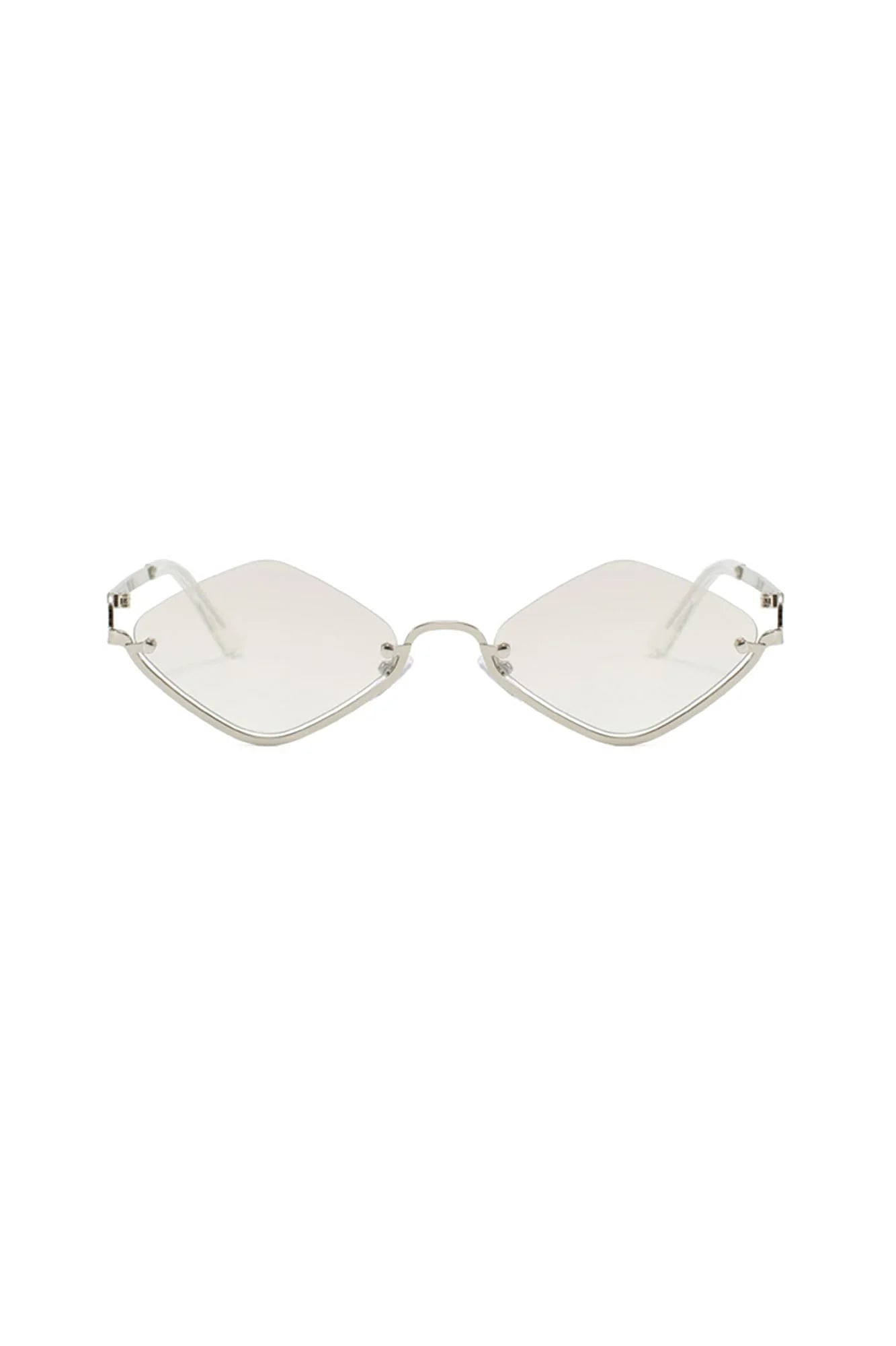 DAMAGE ASIA Diamond Half-Rim Sunglasses