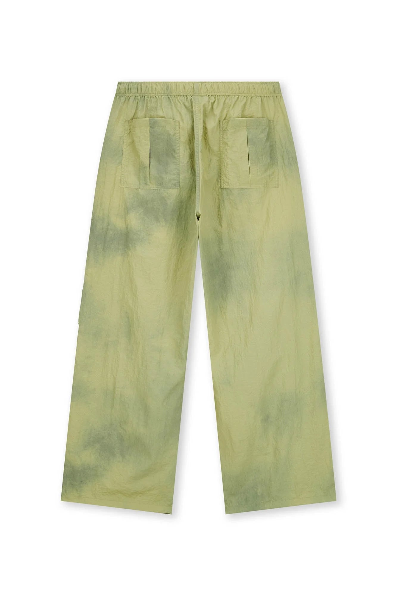 BONELESS Tie-Dye Crinkled Parachute Pants