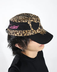 PCCVISION Leopard Skull Patchwork Field Cap