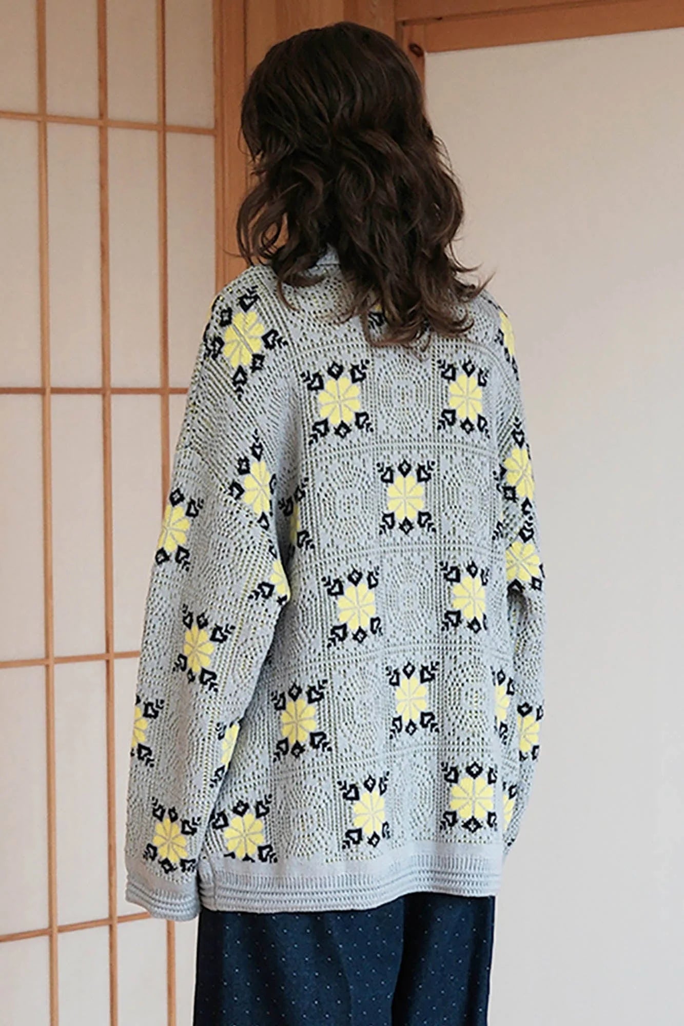 MIICHOUS Edelweiss Knit Button-Up Cardigan