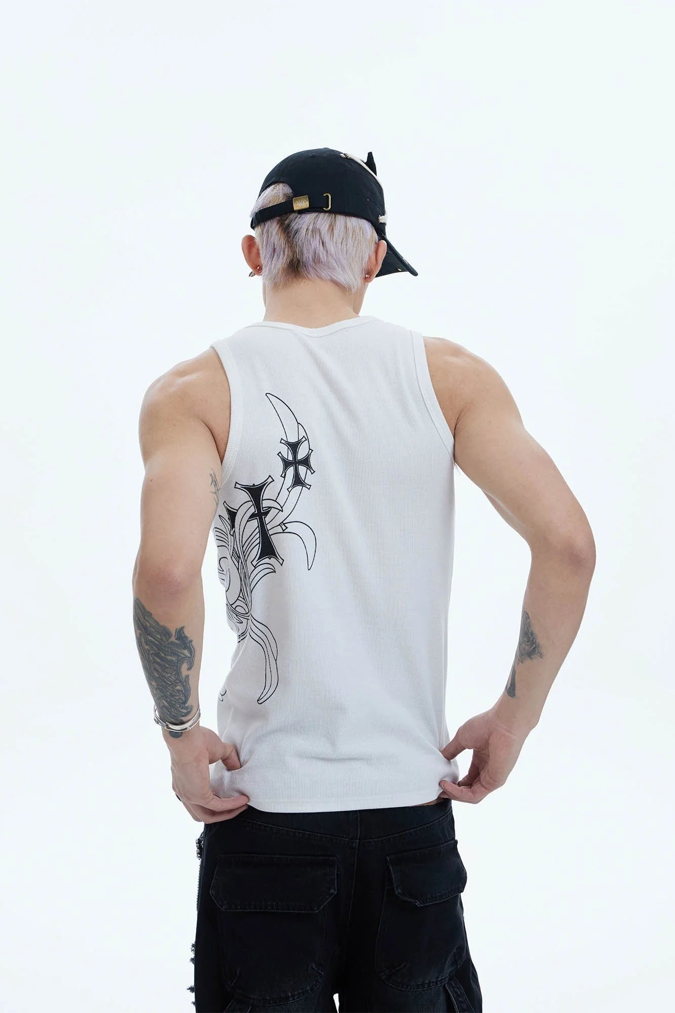 DND4DES Cross Graphic Tank Top
