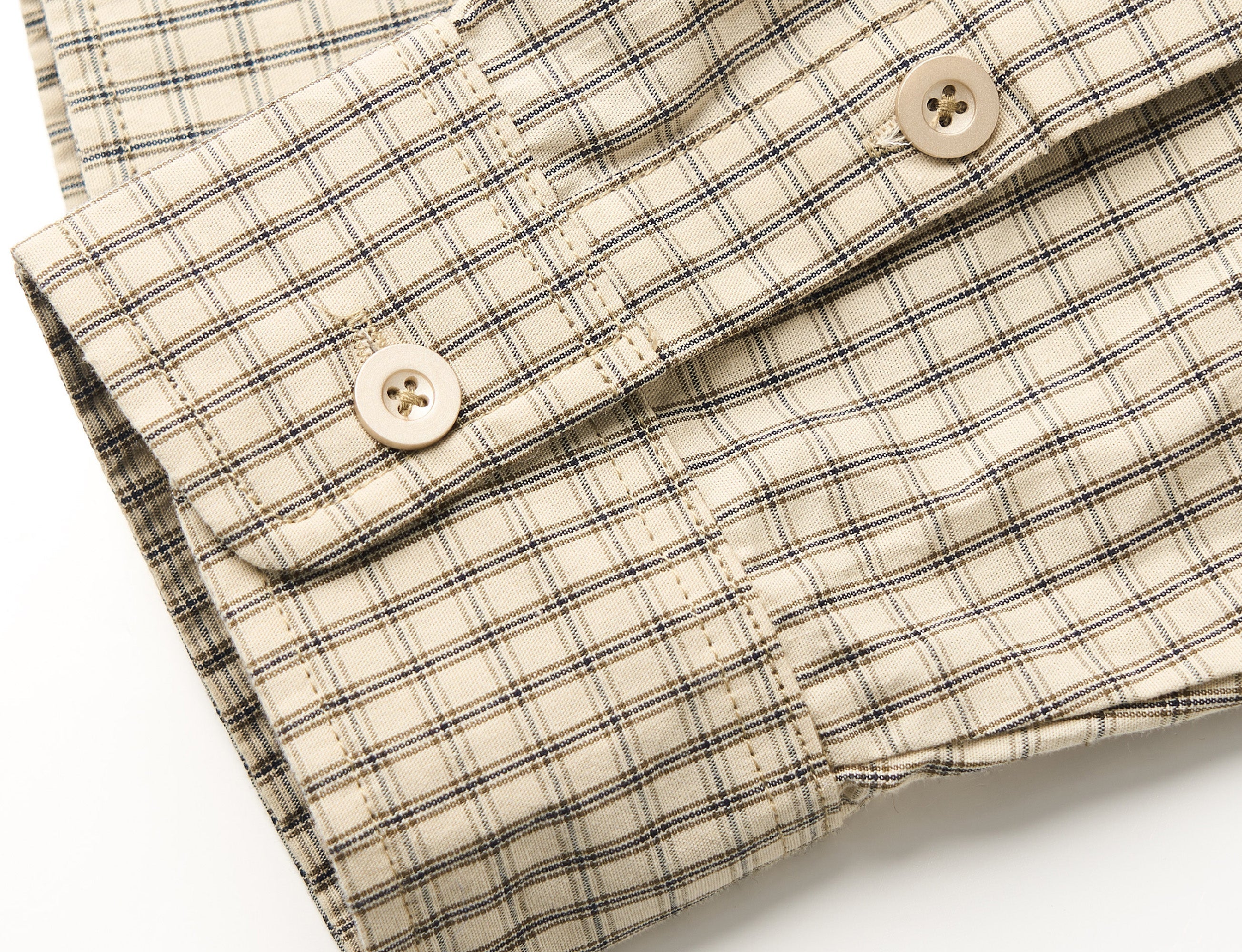 STEEPC Gingham Contrast Patch Boxy Shirt
