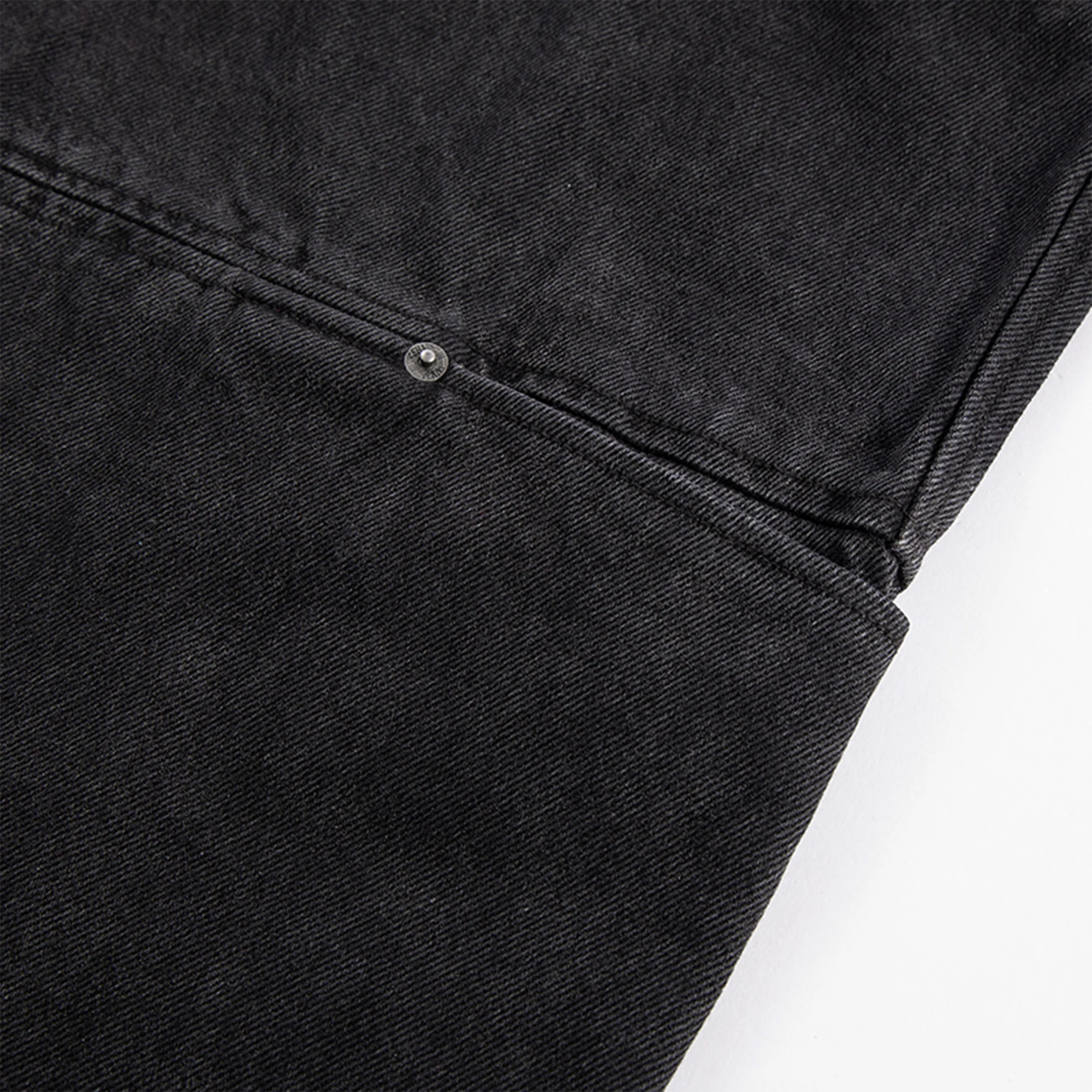F2CE Washed Panel Multi-Pocket Straight-Leg Jeans