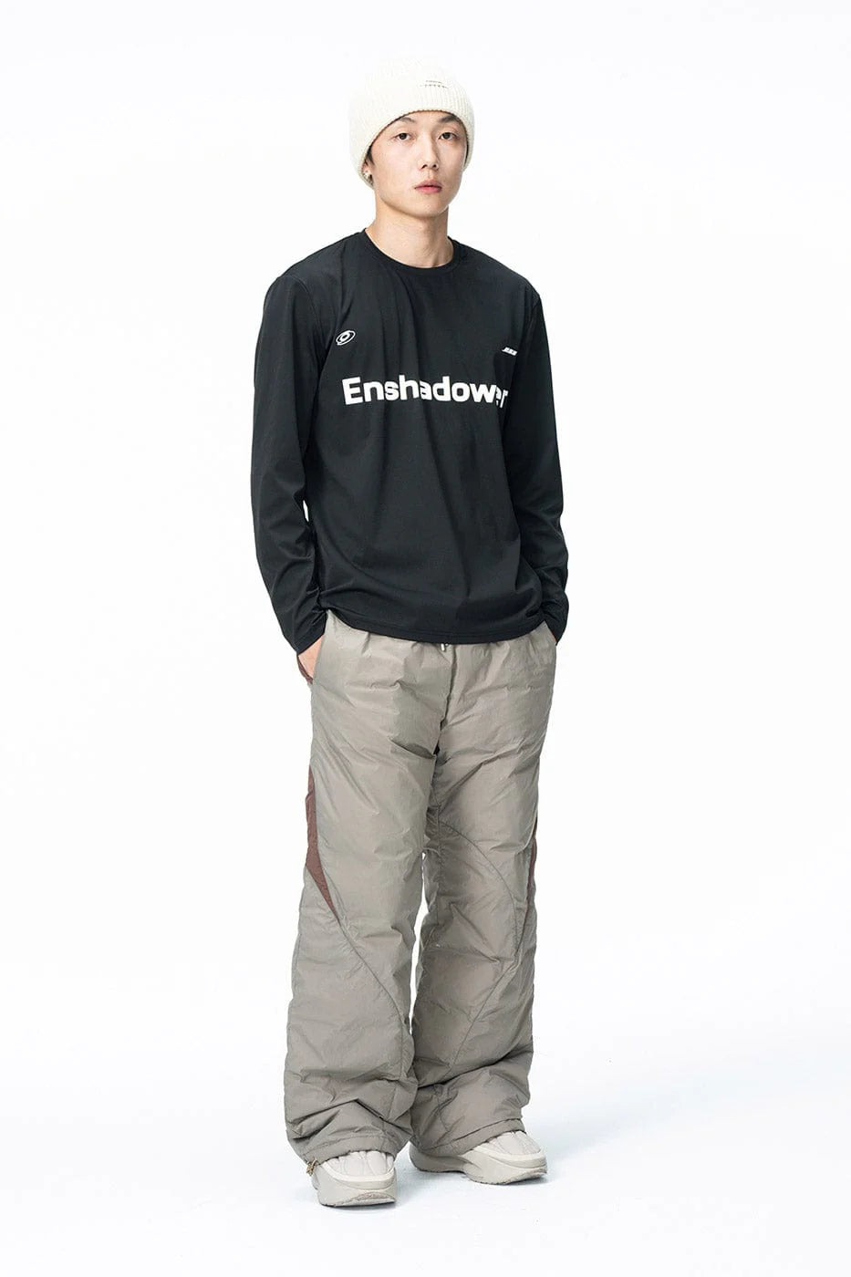 ENSHADOWER Spliced Splash-Proof Down Ski Pants