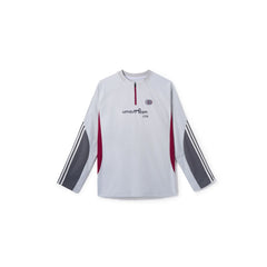 UMAMIISM Raglan Striped Fleece-Lined Sweatshirt