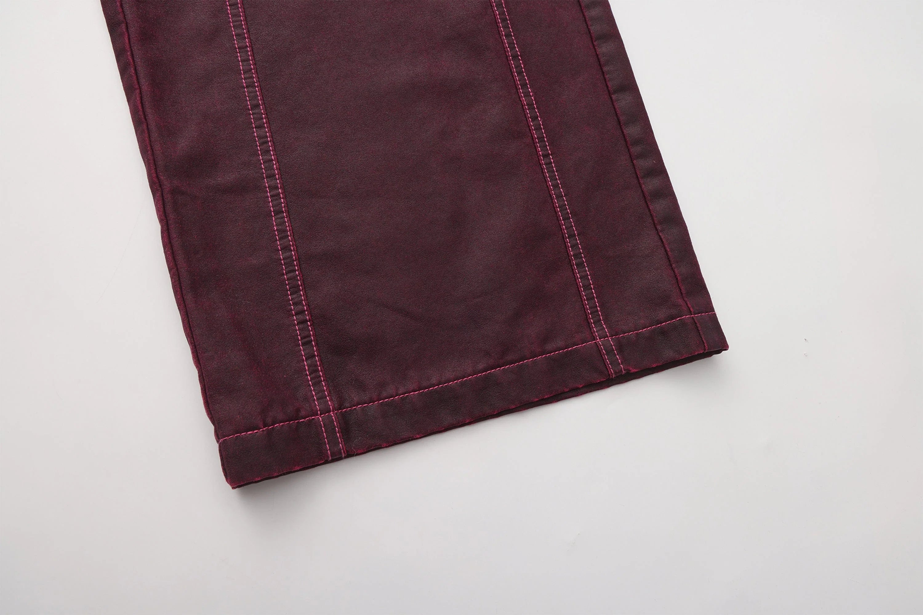 VANN VALRENCE Structured Panel Pleated-Knee Pants
