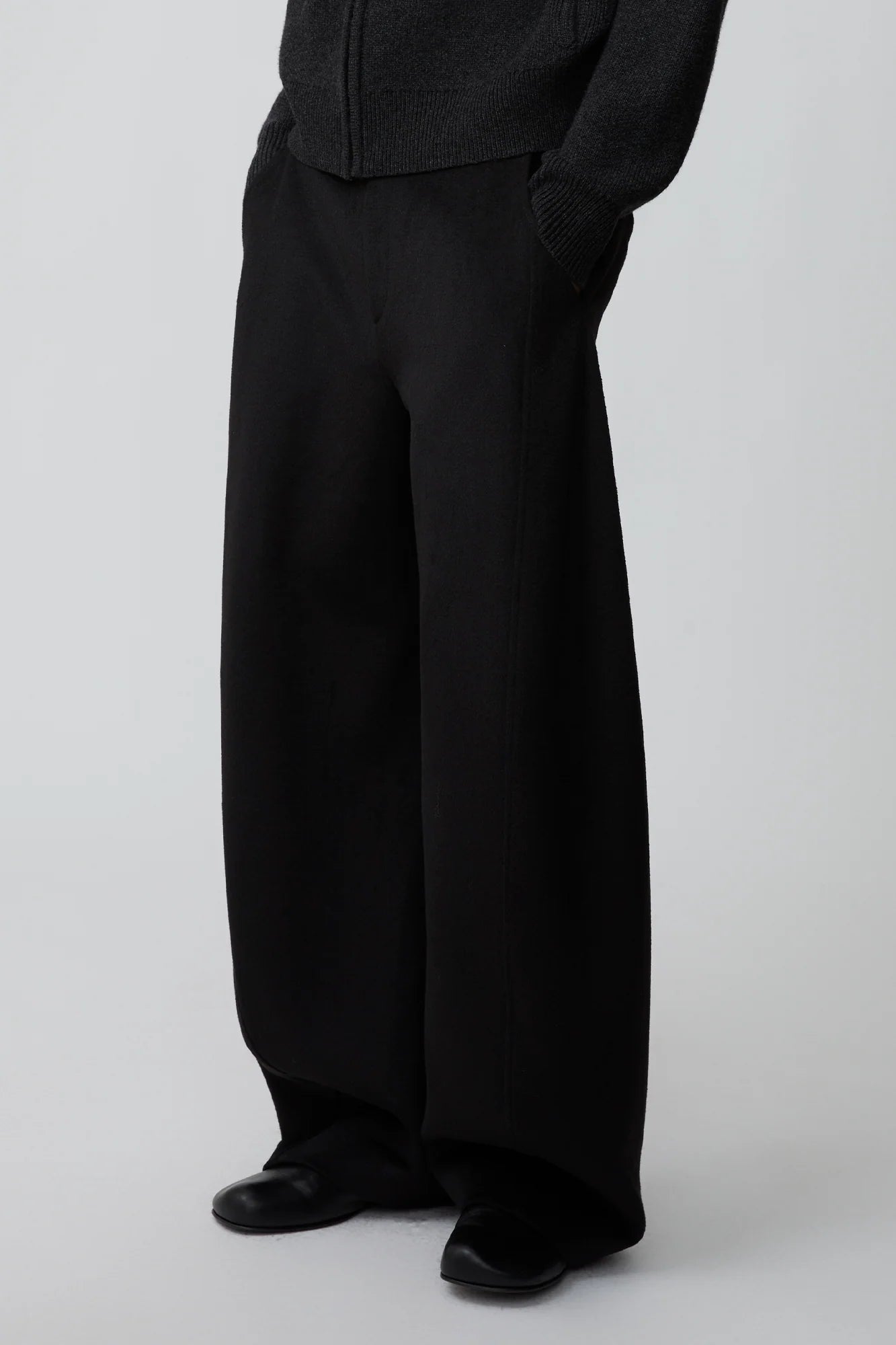 OPICLOTH Essential Wool-Blend Barrel Pants