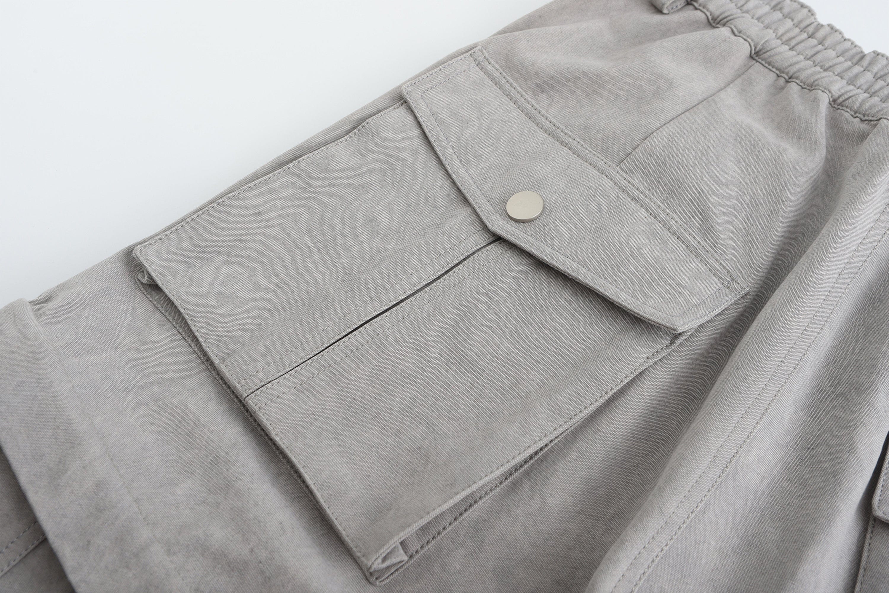VANN VALRENCE Detachable Washed Multi-Pocket Cargo Pants