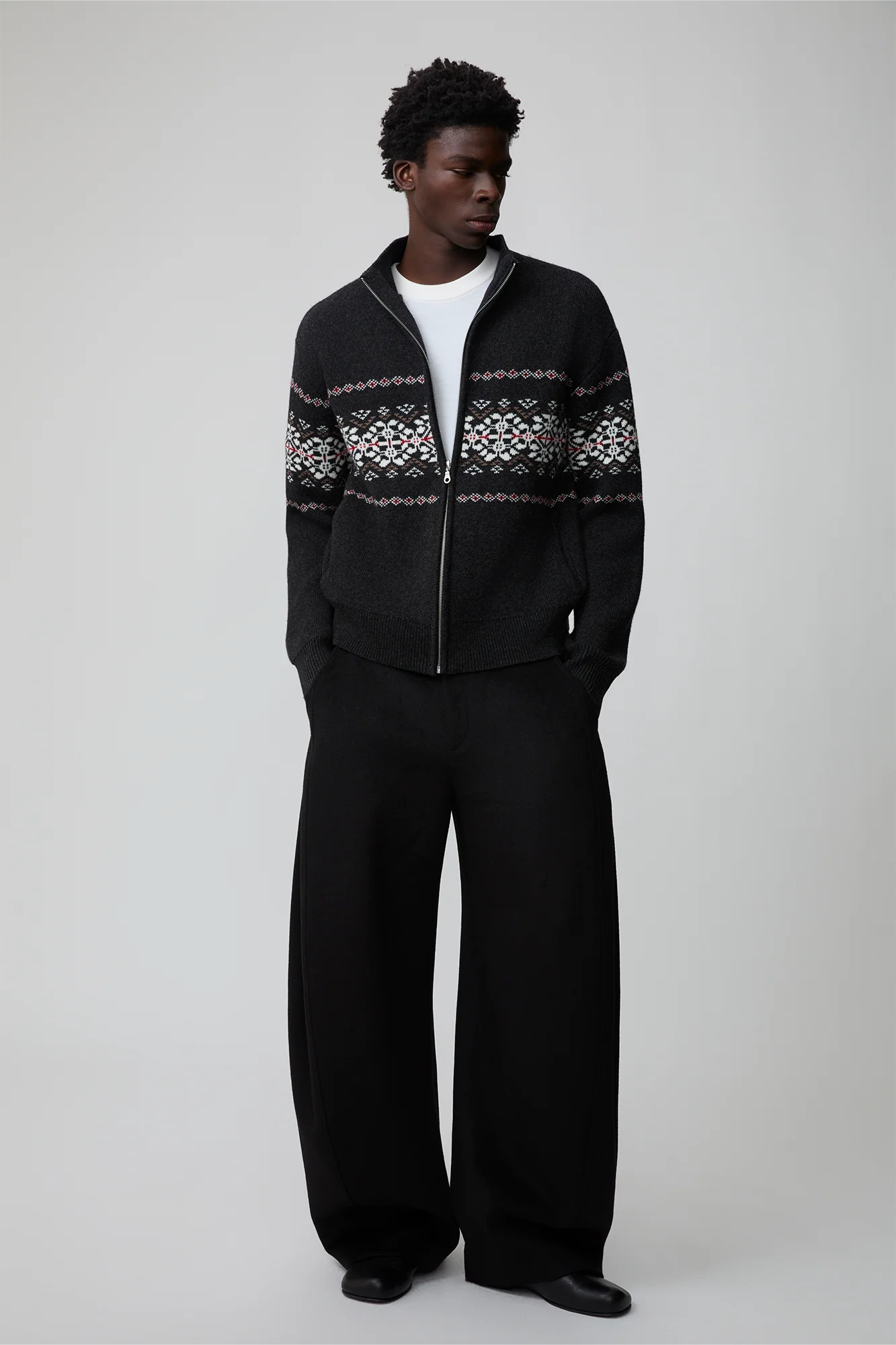 OPICLOTH Essential Wool-Blend Barrel Pants