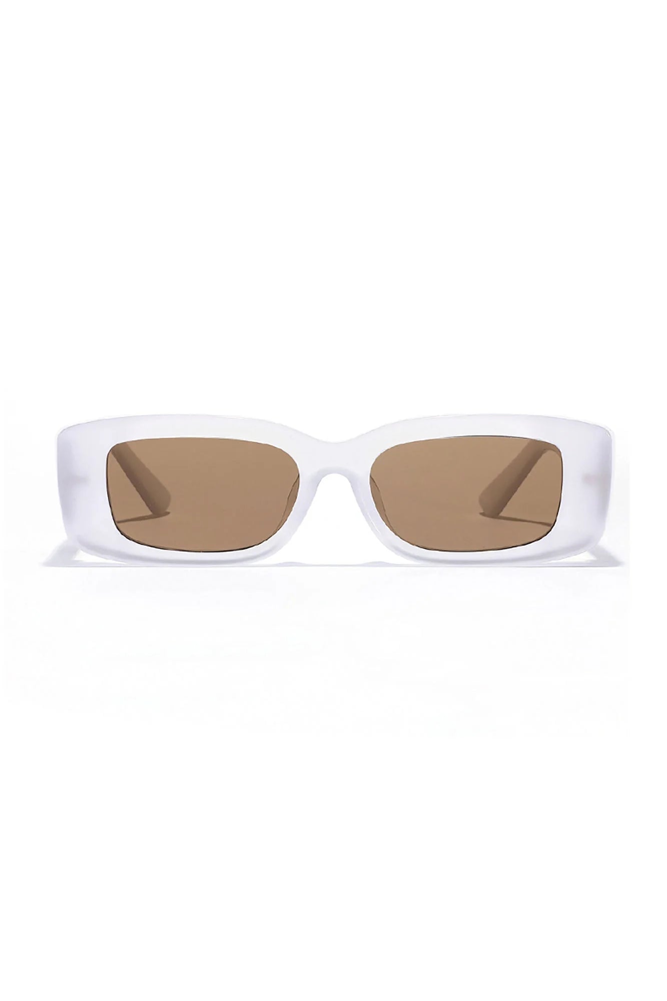 DAMAGE ASIA Retro Matte Rectangular Sunglasses