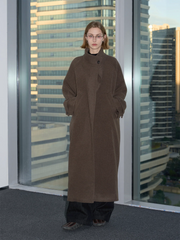 LABELROOM Essential Wool-Blend Funnel Belted Coat