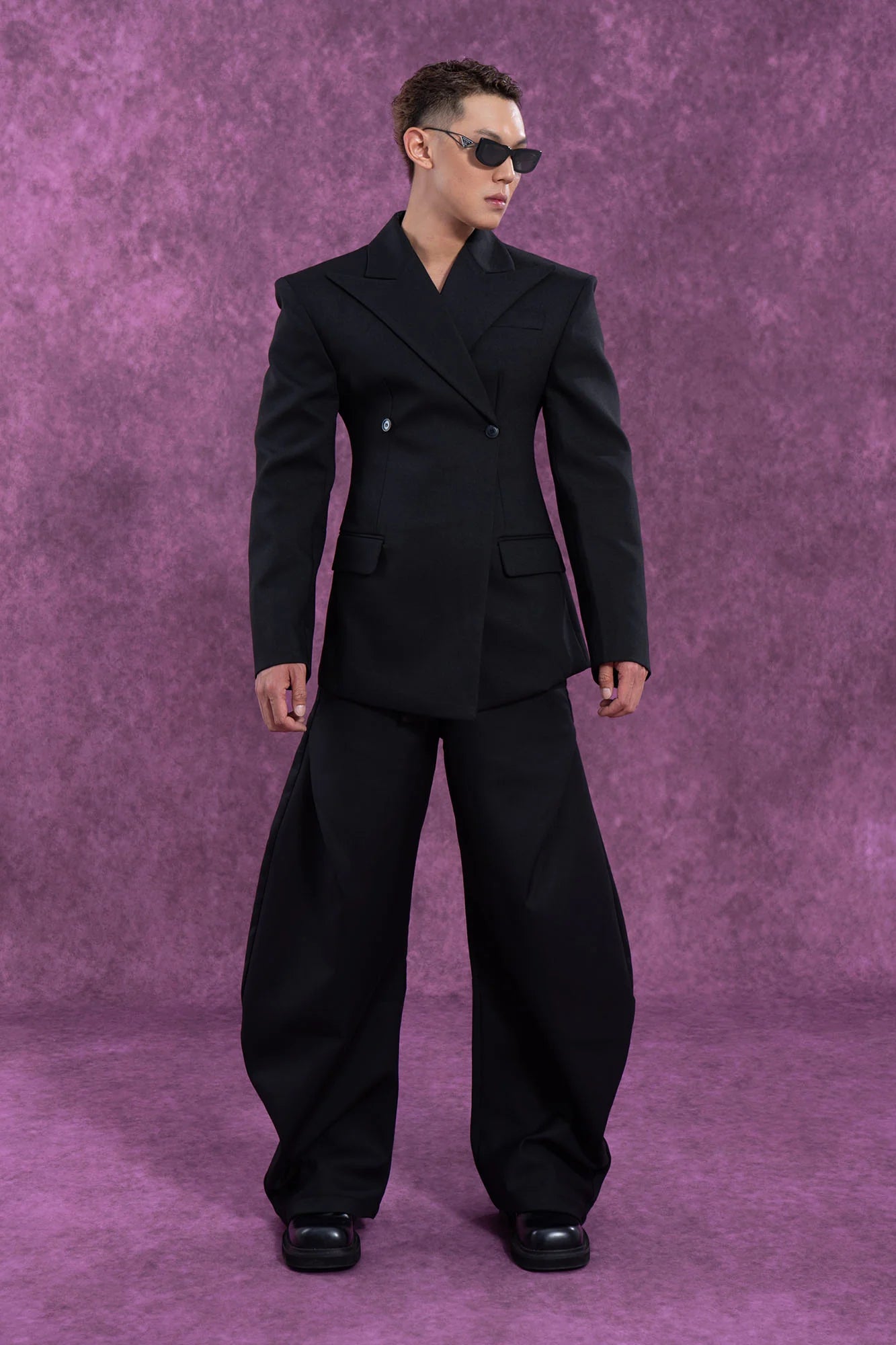 CLP Cinched Waist Sculpted Blazer