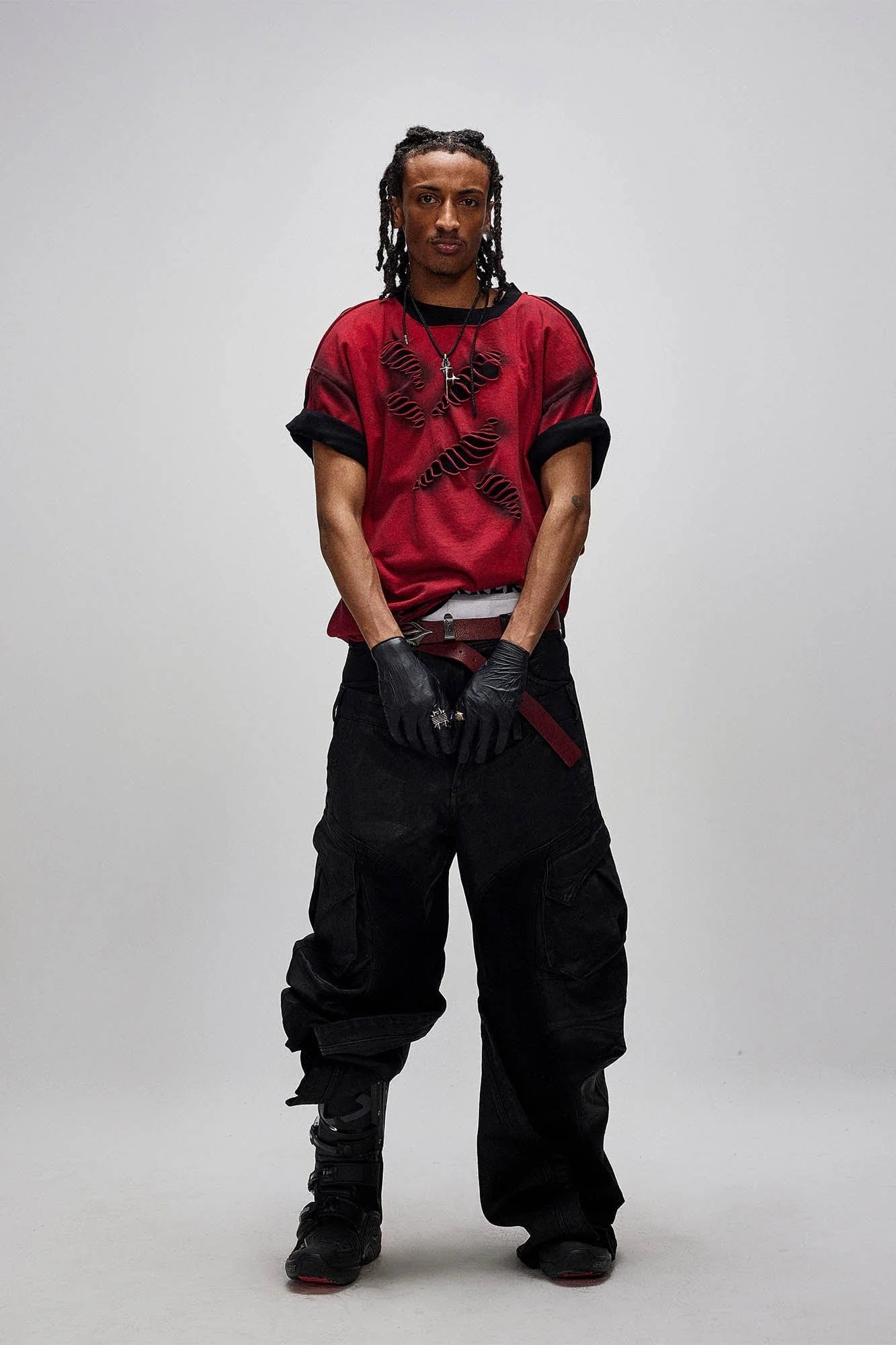 FLYERRER Dual-Waist Waxed Arc-Spliced Cargo Pants