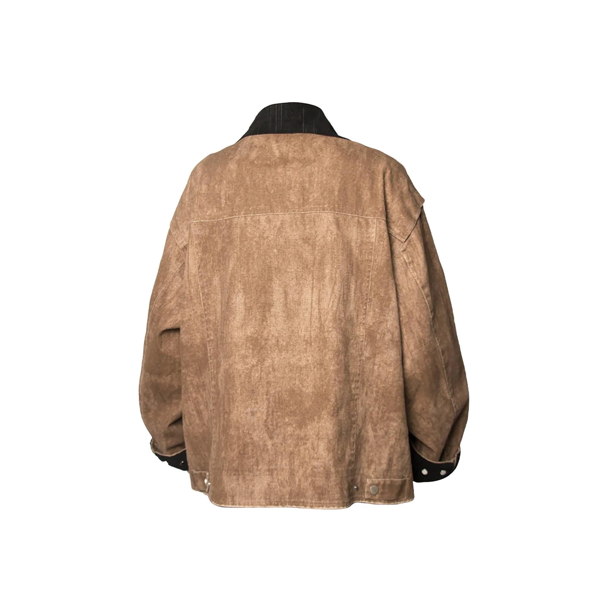 RELABEL Distressed Washed Multi-Pocket Detroit Jacket