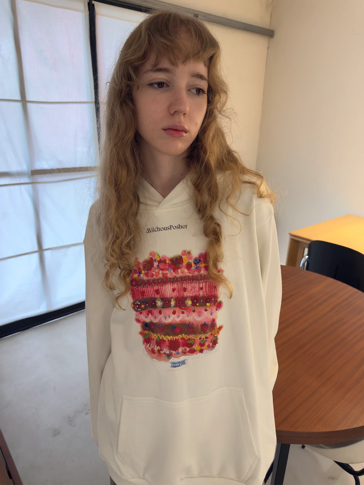 MIICHOUS Cake Graphic Oversized Hoodie