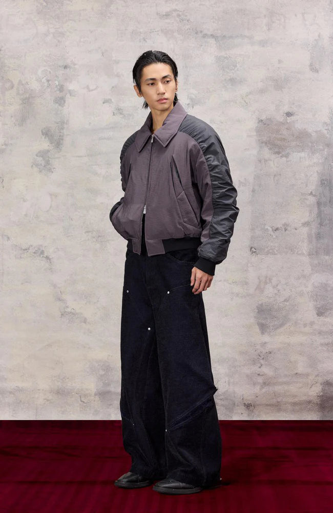ALVNG AR ANTS Tucked Pleats Saber Sleeve Jacket