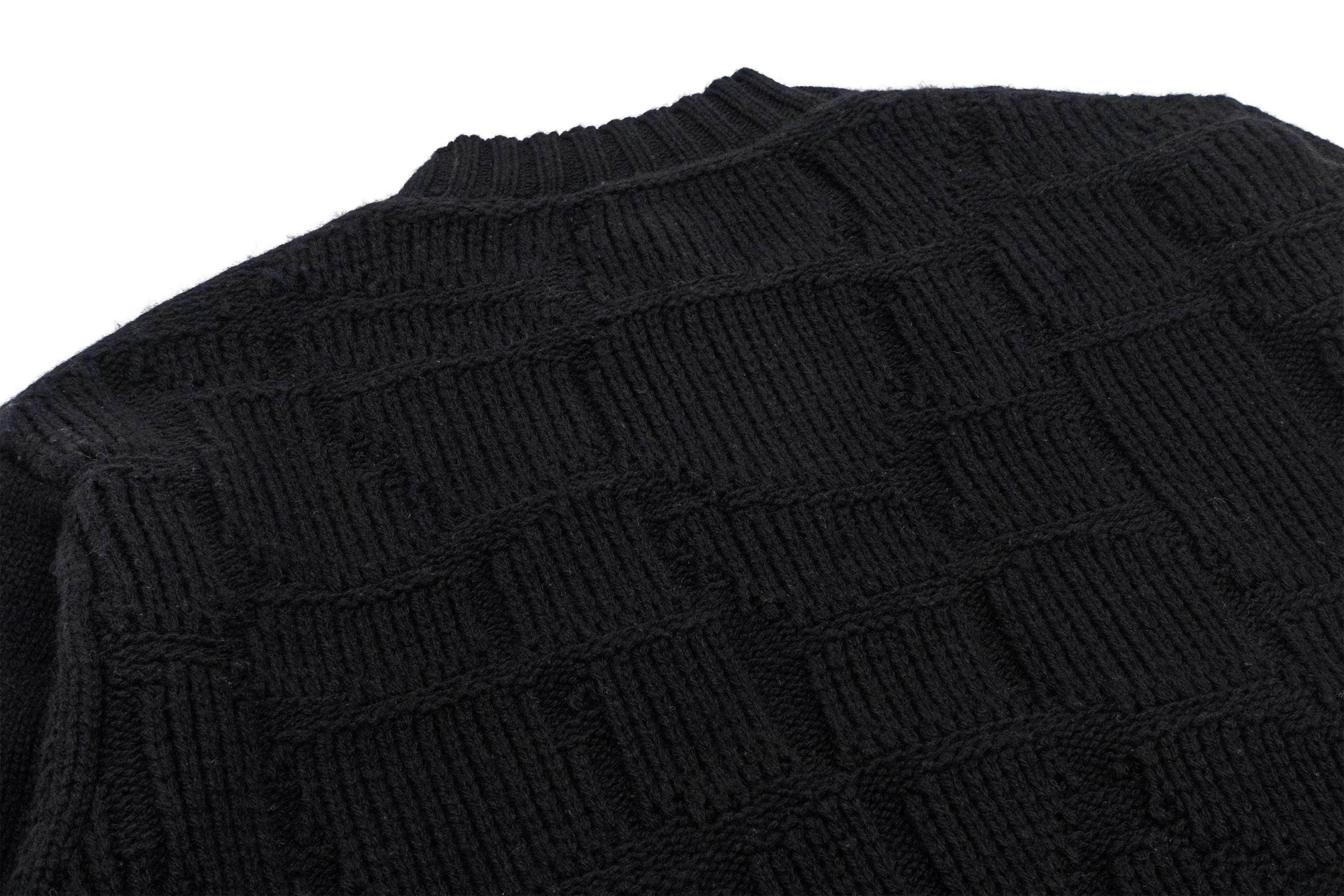 IN EXISTENCE Wool-Blend Snake Scale Jacquard Cardigan