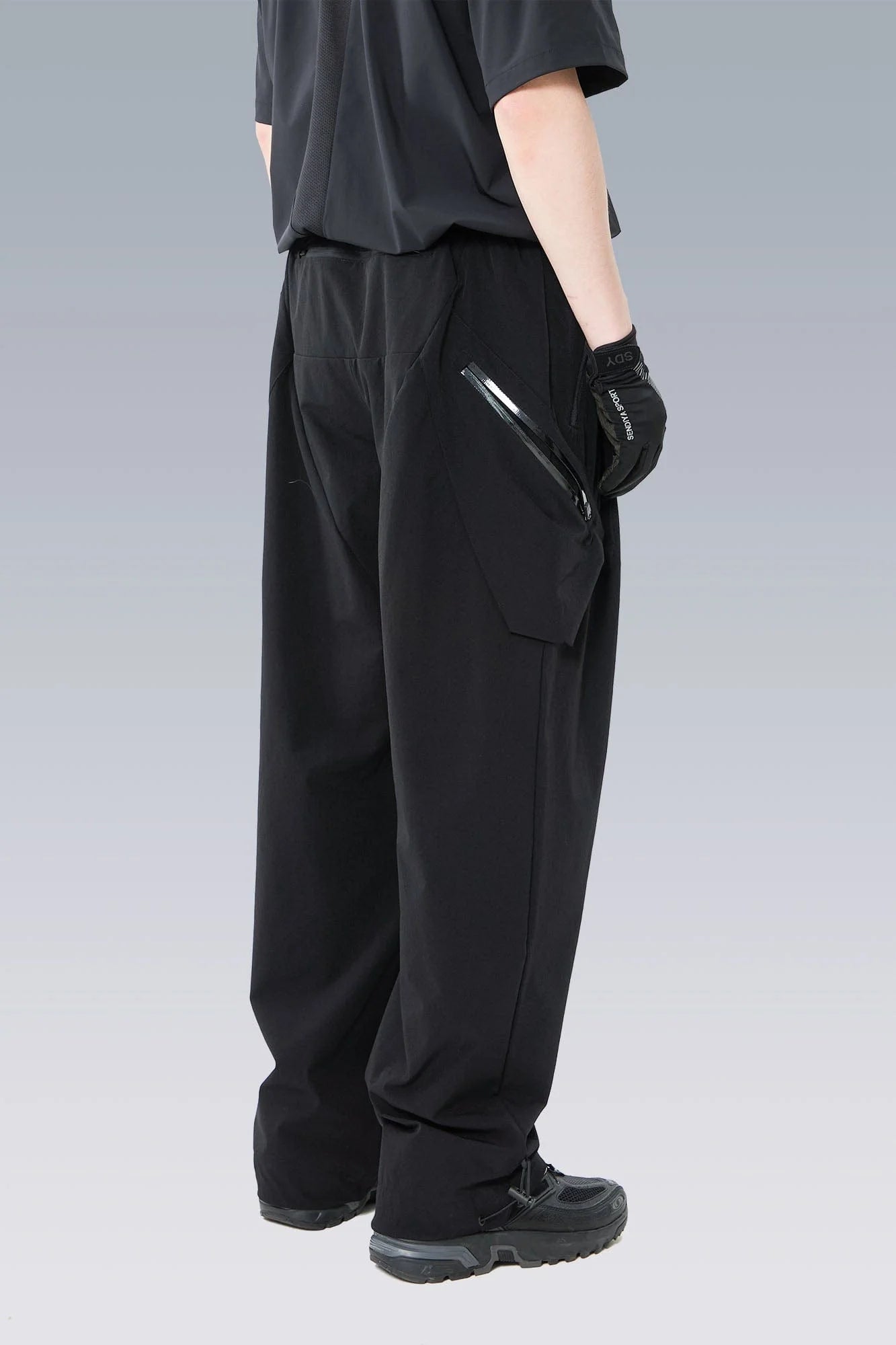 SILENSTORM Drawstring-Hem Webbing Belt Utility Pants