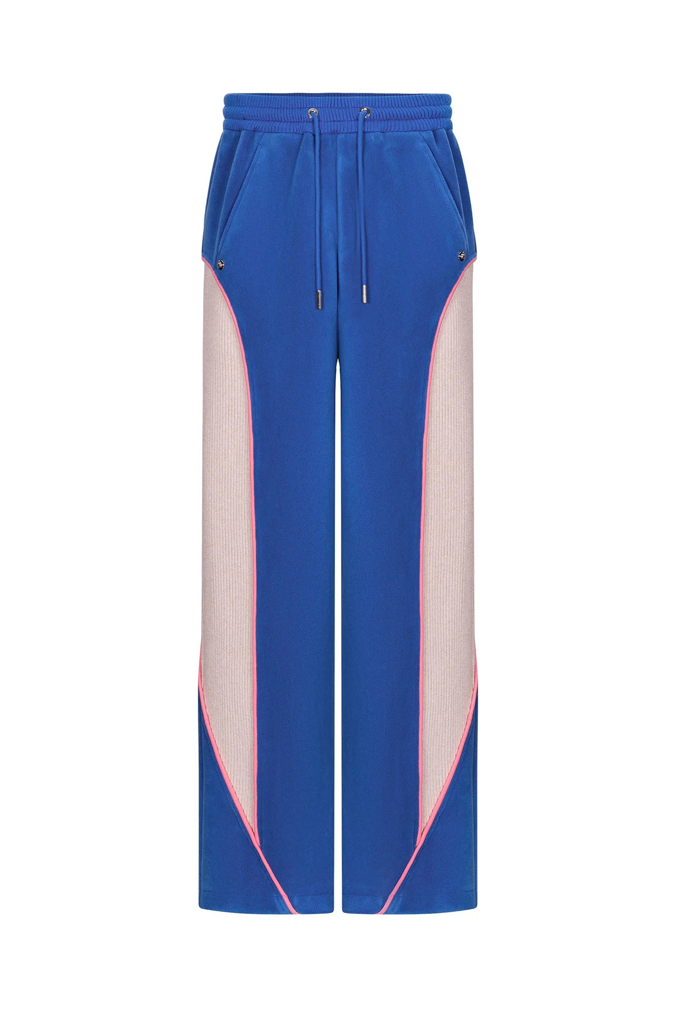 TIWILLTANG Ribbed Contrast Panel Oversized Sweatpants
