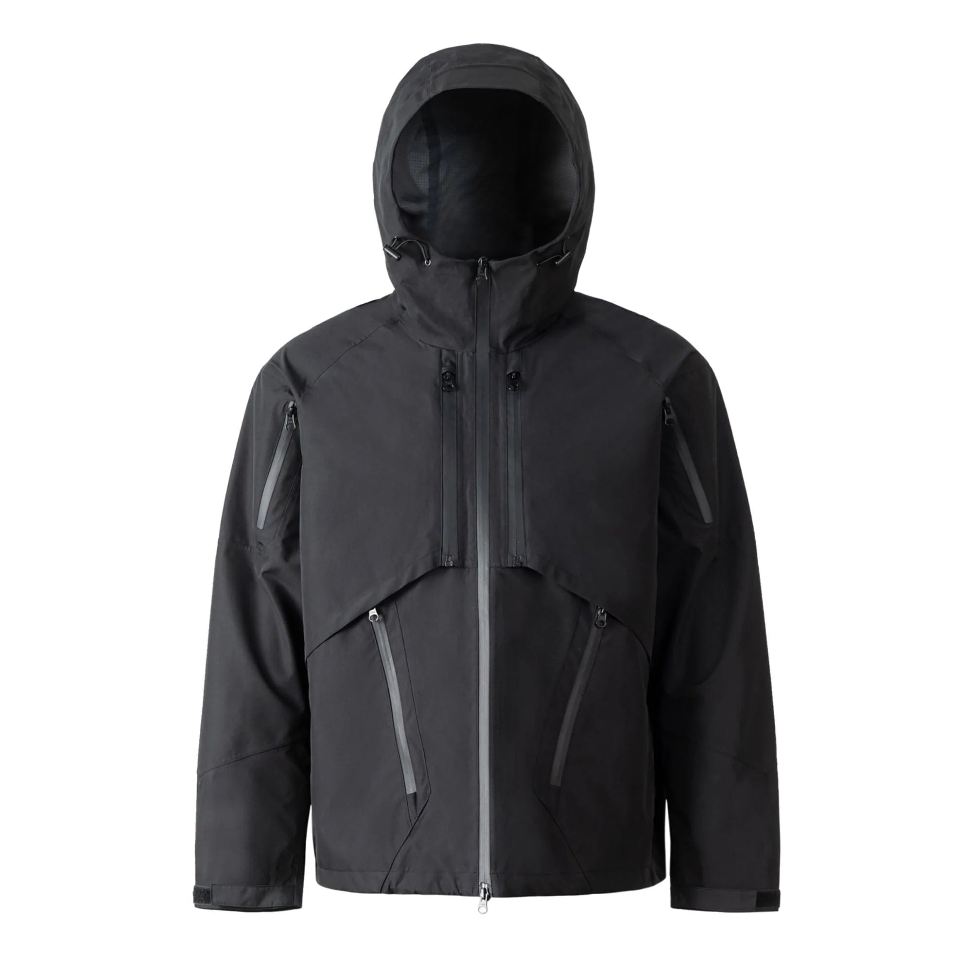 CATSSTAC Layered Multi-Pocket Waterproof Hooded Jacket