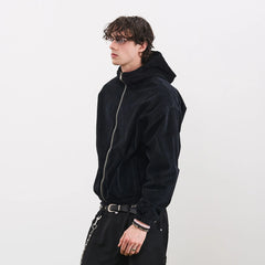 PMW Washed Corduroy Zip-Up Hoodie
