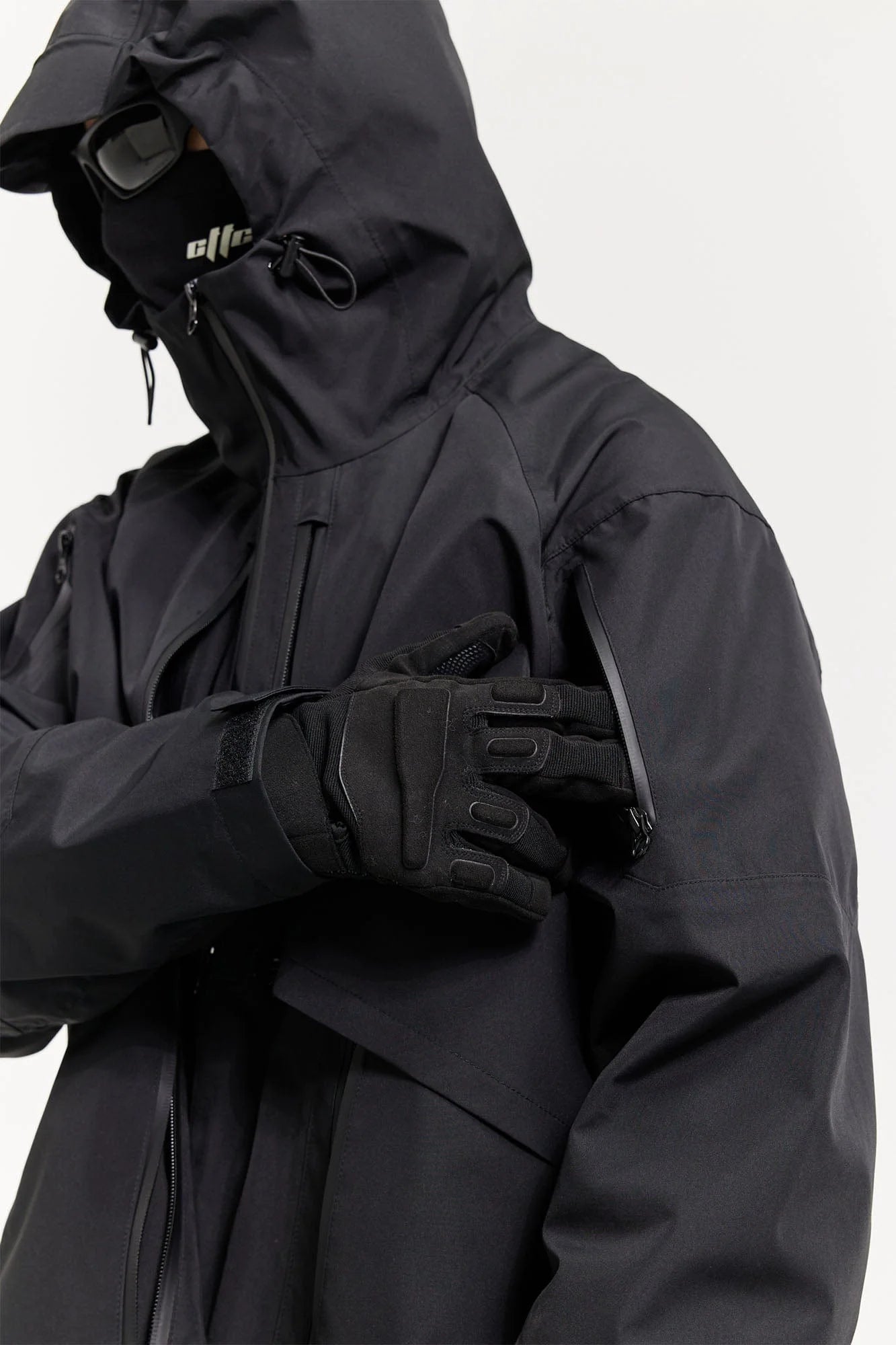 CATSSTAC Layered Multi-Pocket Waterproof Hooded Jacket