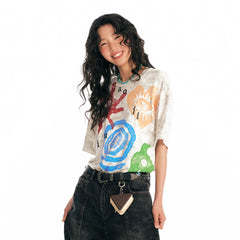 1997 POSTOFFICE Distressed Tribal Graphics T-Shirt