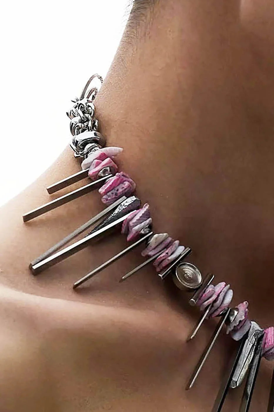 ILLUSORY The Gravity Shell Beaded Necklace