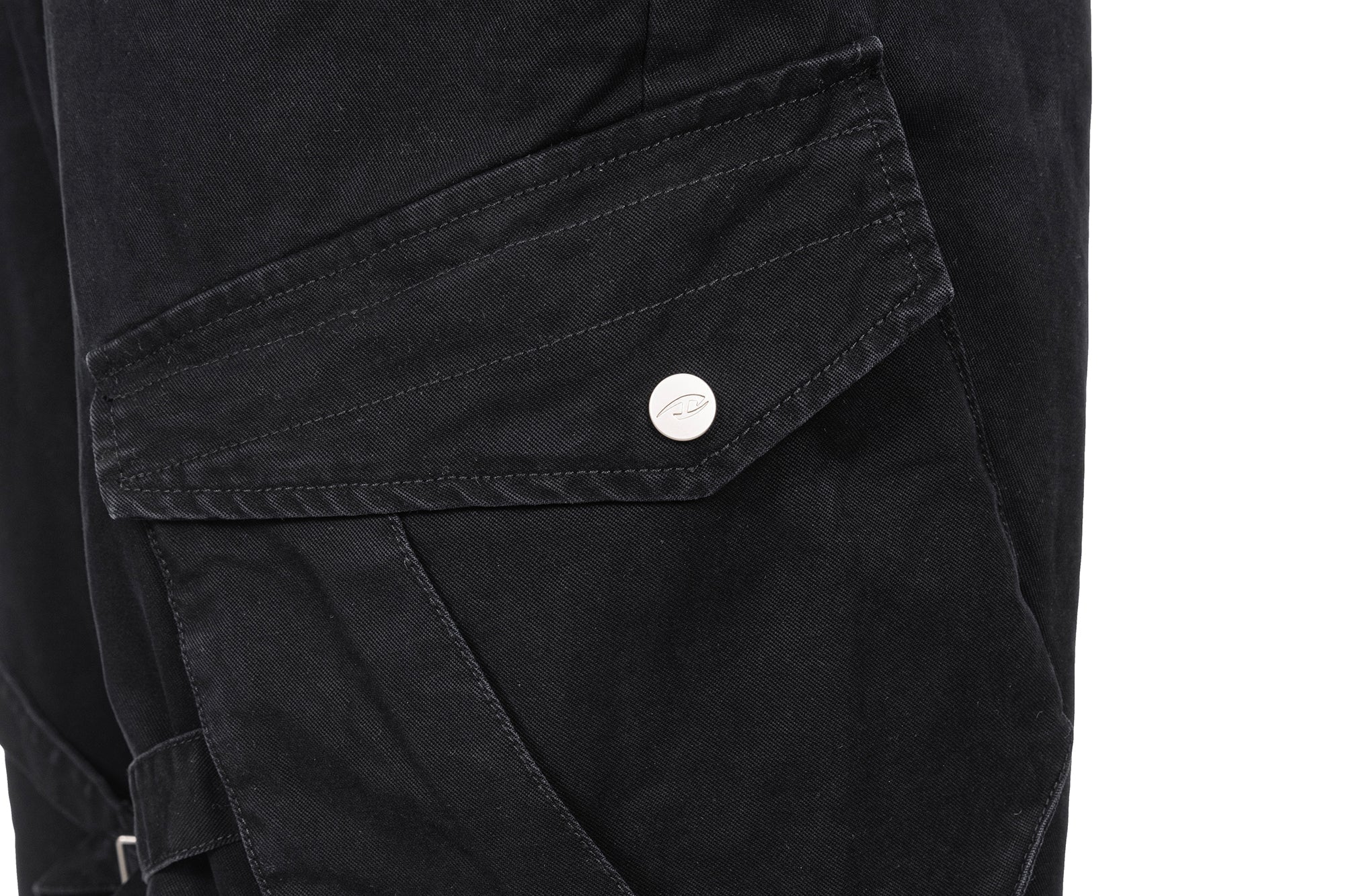 CATSSTAC Multi-Pocket Paneled Strap Cargo Pants
