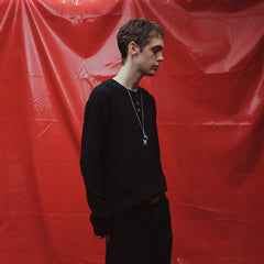 RICHILL Retro Vegas Waffle Henley Long-Sleeve Tee