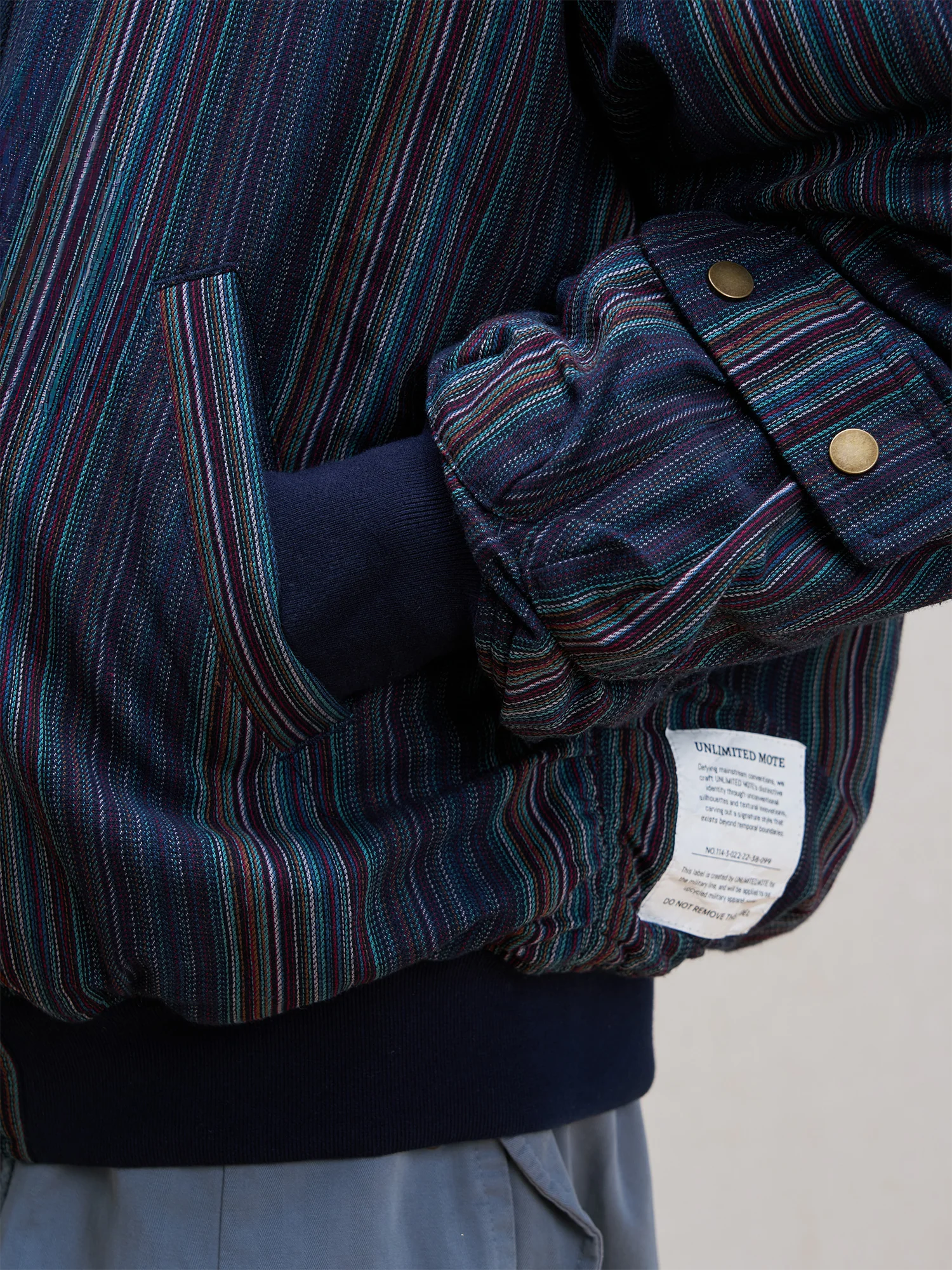 UNLIMITED MOTE Asym Utility Padded Bomber Jacket