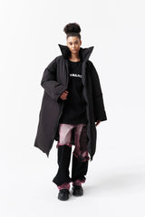 VANN VALRENCE High-Neck Oversized Long Down Coat