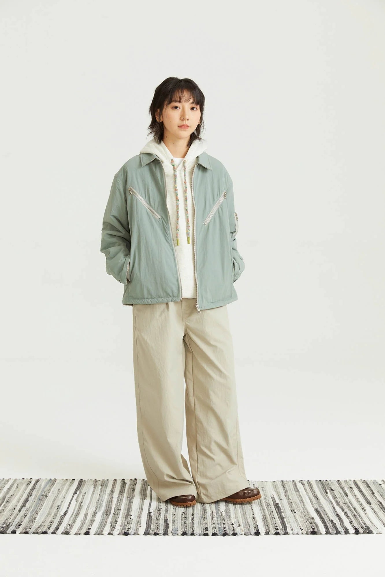 ONADAILYBASIS Reversible Utility & Herringbone Wool-Blend Jacket
