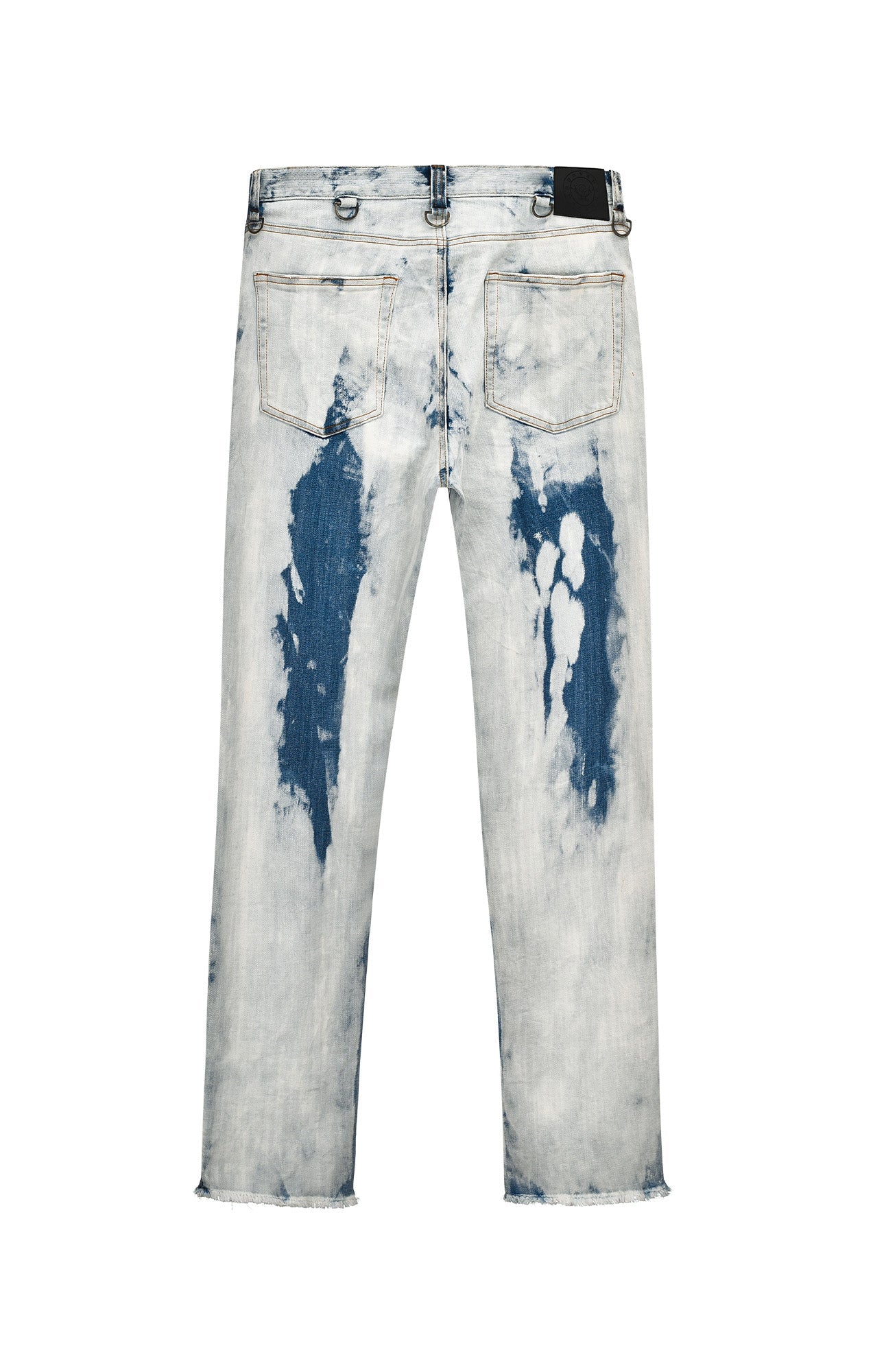 VENTUREK Distressed Washed Zippered Studded Slim Jeans