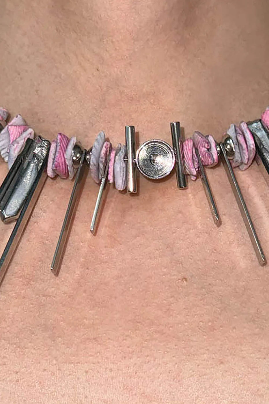 ILLUSORY The Gravity Shell Beaded Necklace