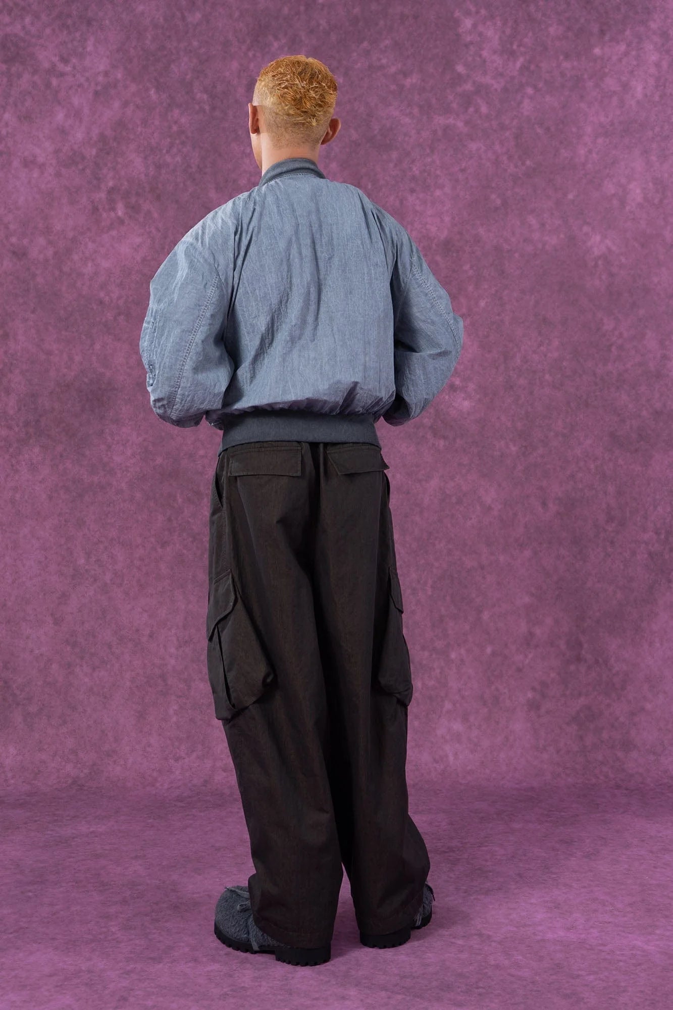 CLP Faded Crinkled Bomber Jacket