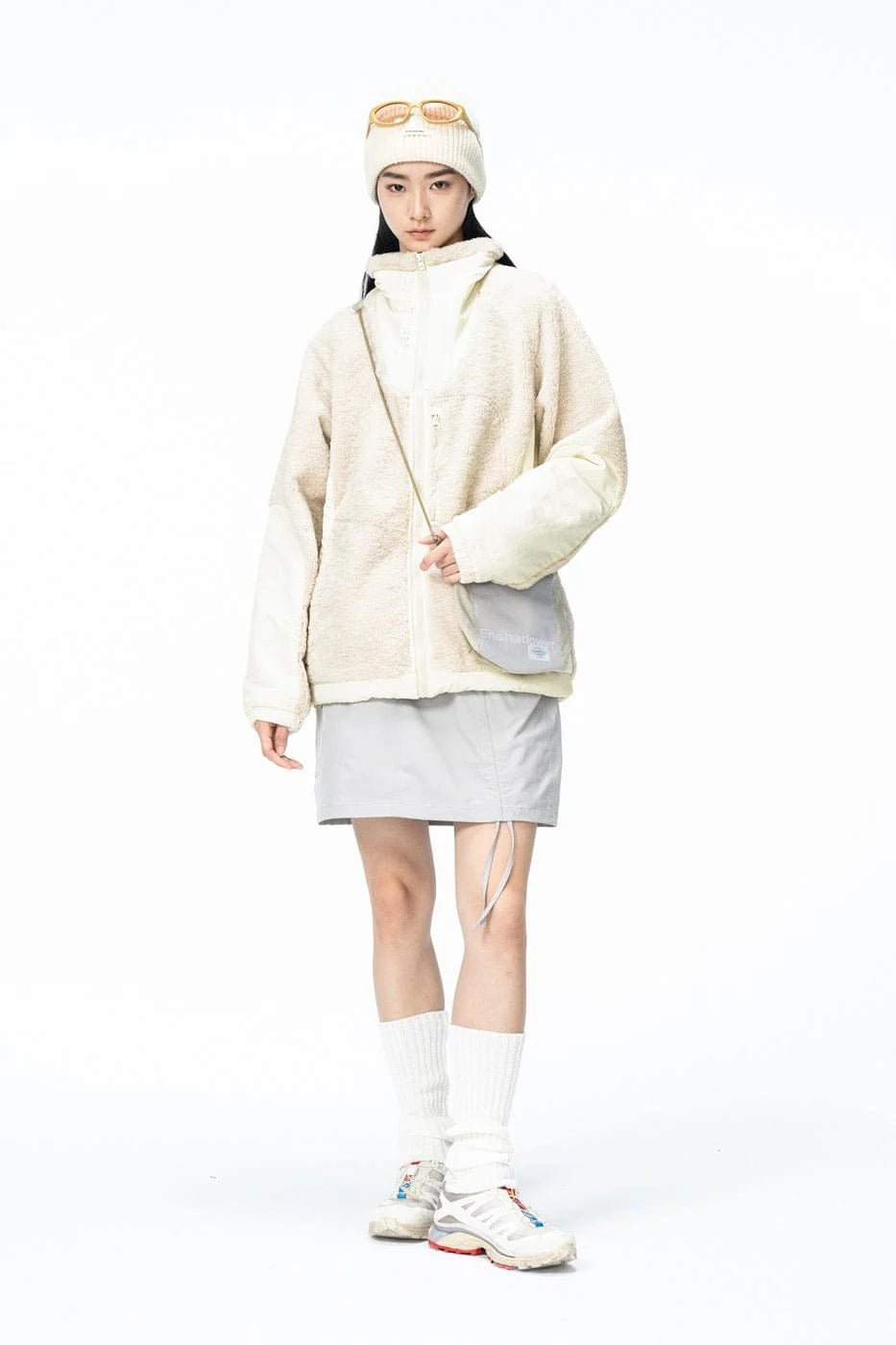 ENSHADOWER Spliced High-Collar Fleece Jacket