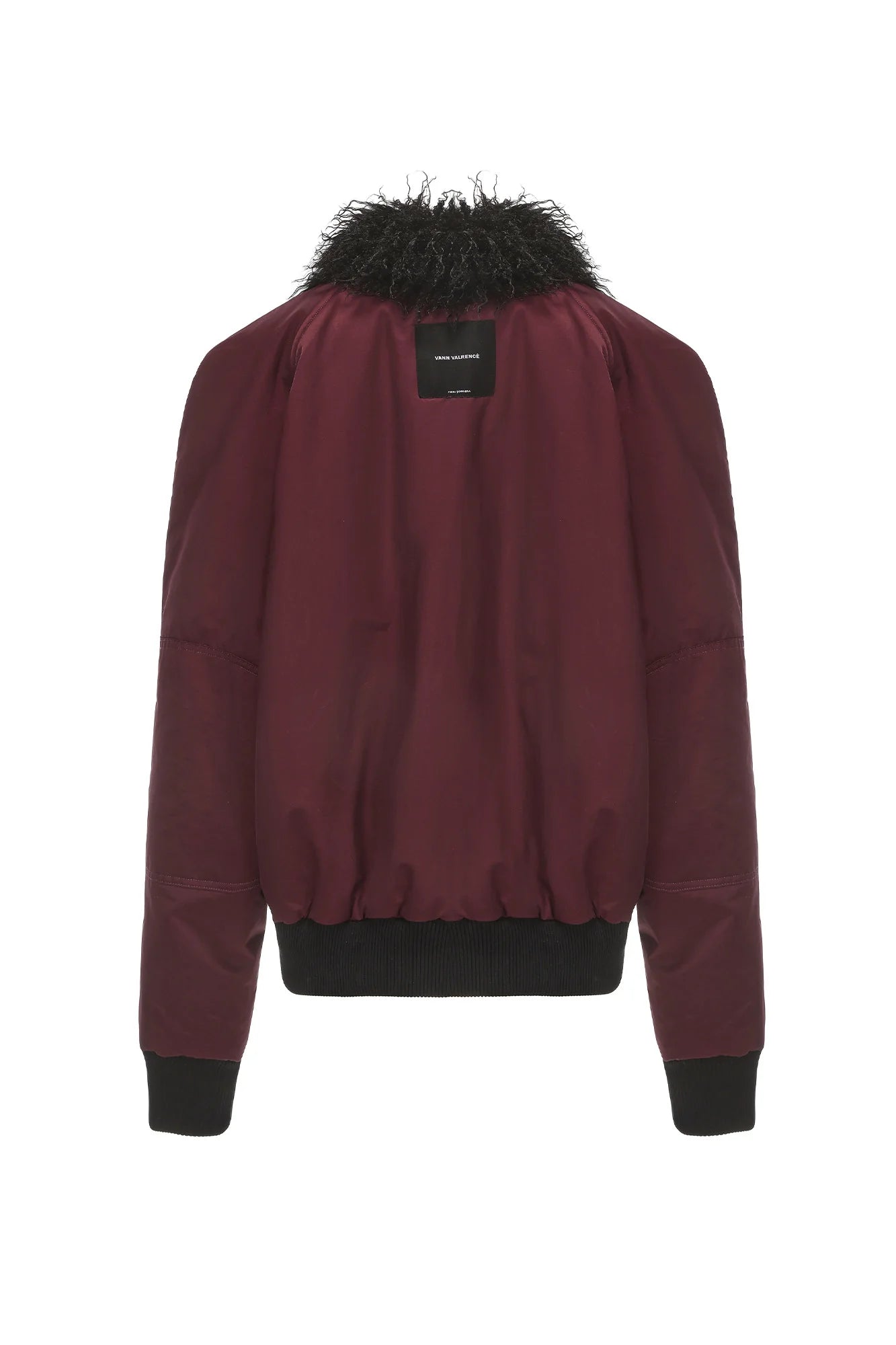 VANN VALRENCE Faux-Fur Collar Puffer Bomber Jacket