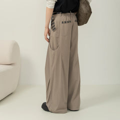 MOITIEDEPETALE Pleated Panel Oversized Cargo Pants