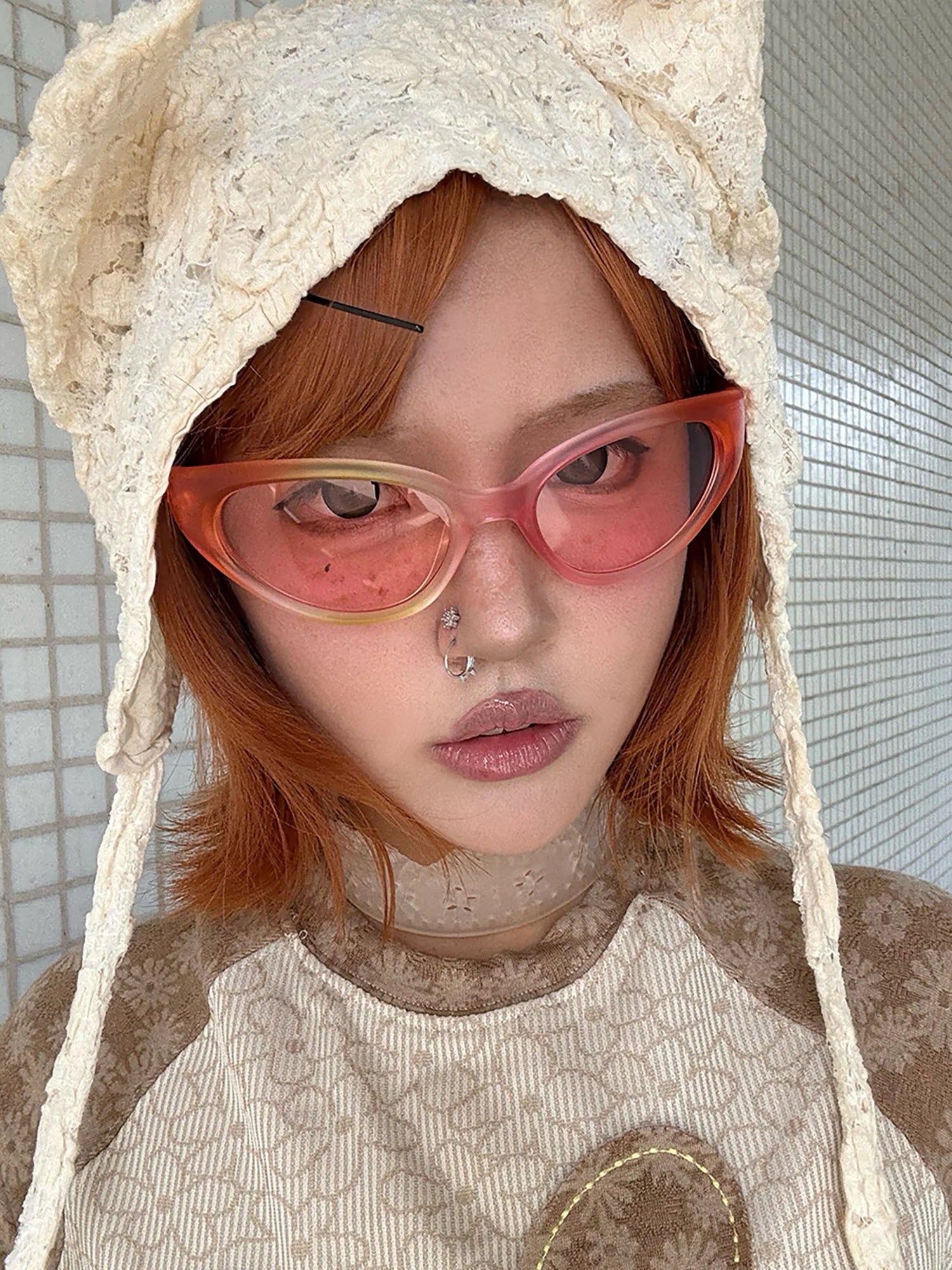 DAMAGE ASIA Rainbow Cat-Eye Sunglasses