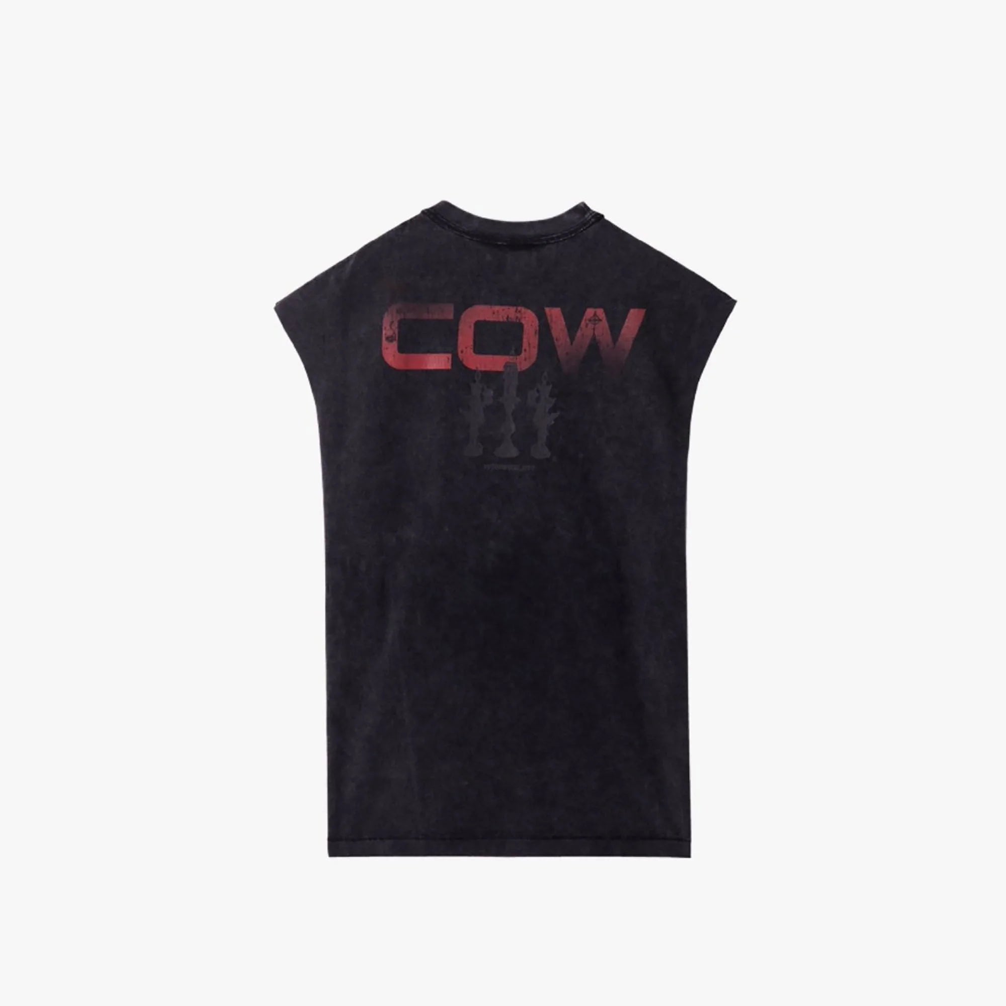 ERROR CODE ROBOT Distressed Animal-Print Sleeveless Tee