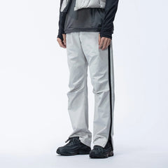 ENSHADOWER Side Zippers Crinkled Water-Proof Pants