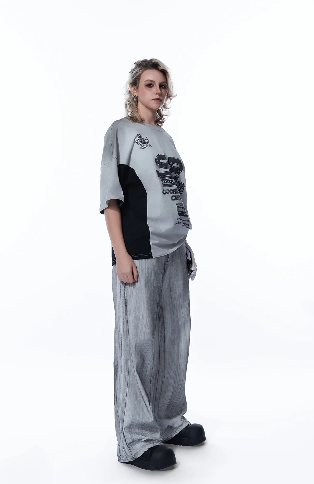 MOGONGSHE Dusty Washed Baggy Jeans