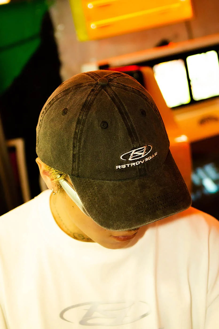 RTVG Distressed Embroidered-Logo Cap