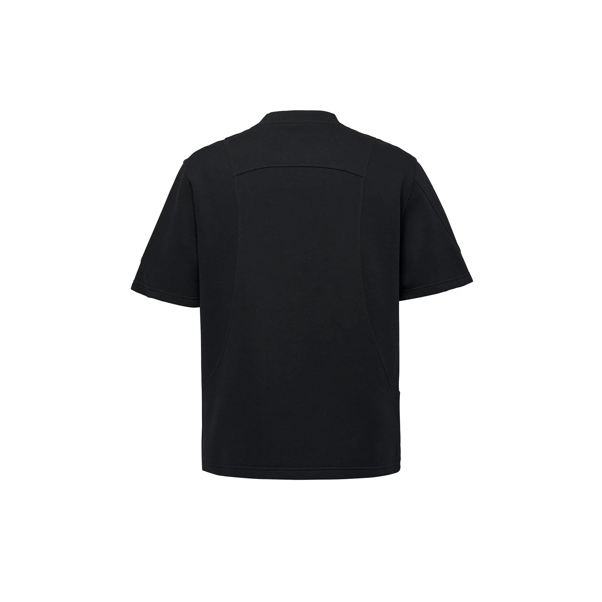 CATSSTAC Structured Paneled Pocket T-Shirt