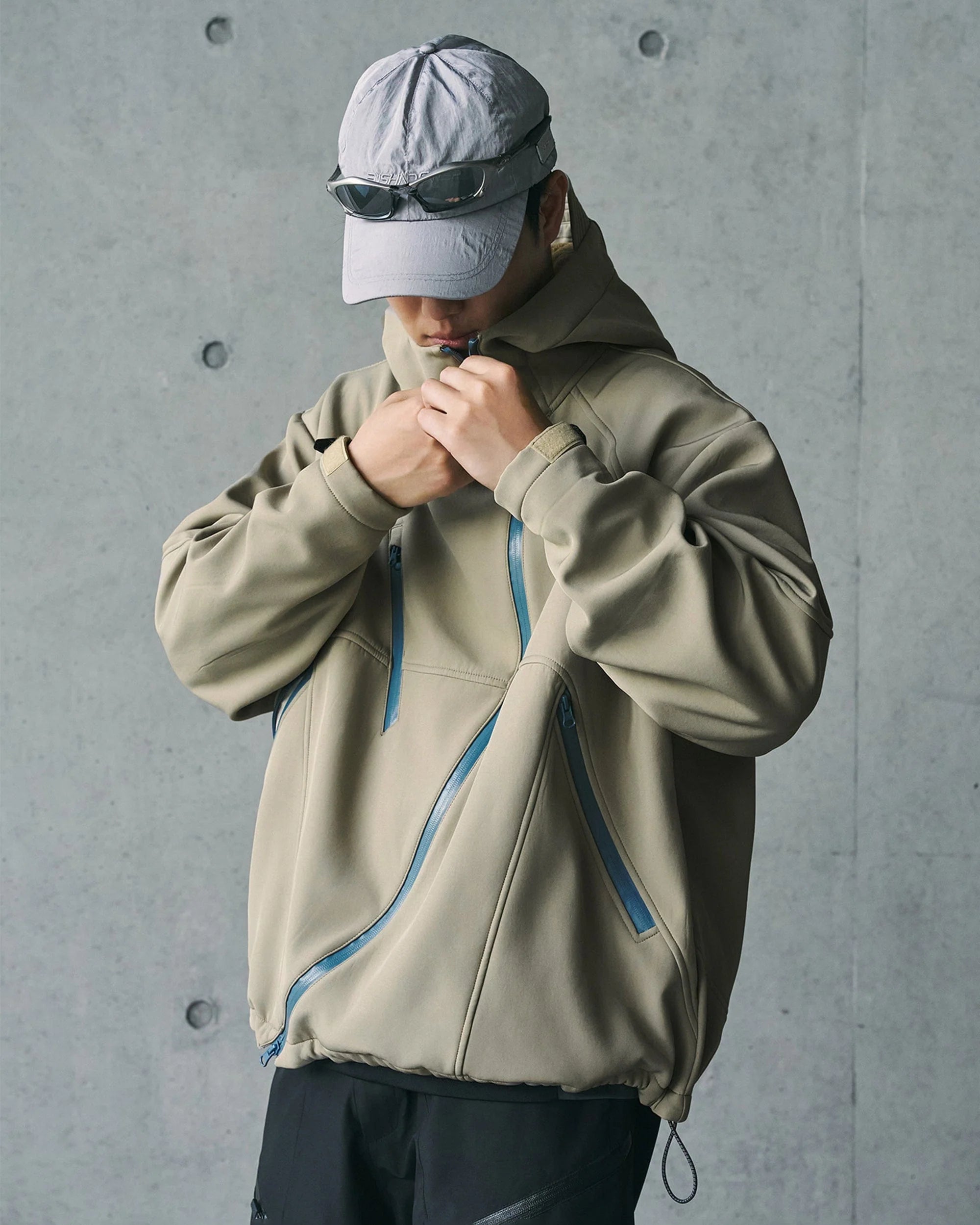 ENSHADOWER Deconstructed Asymmetrical Windbreaker